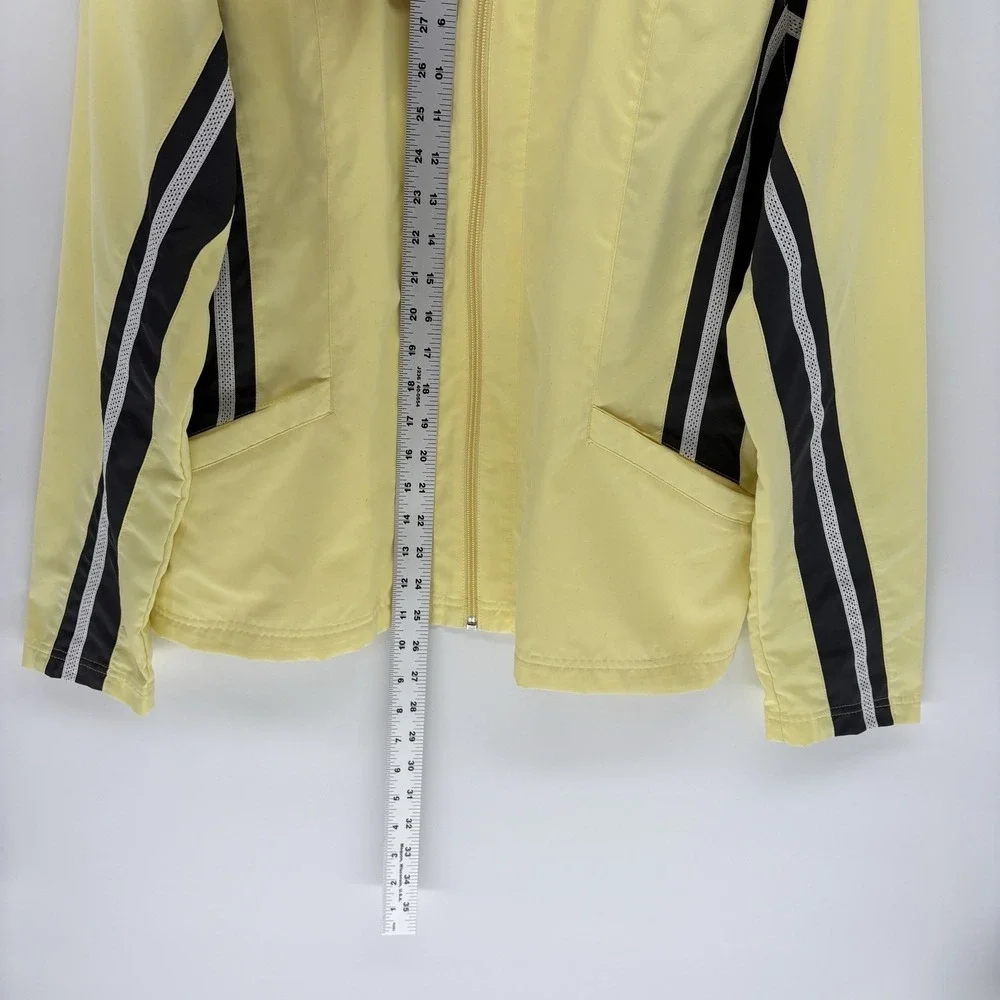 Vintage 90s  Nike Silver Tag Windbreaker Full Zip Yellow Jacket Youth L 12-14